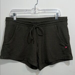 Pink lotus Women's Dark Green Athletic Shorts with Drawstring